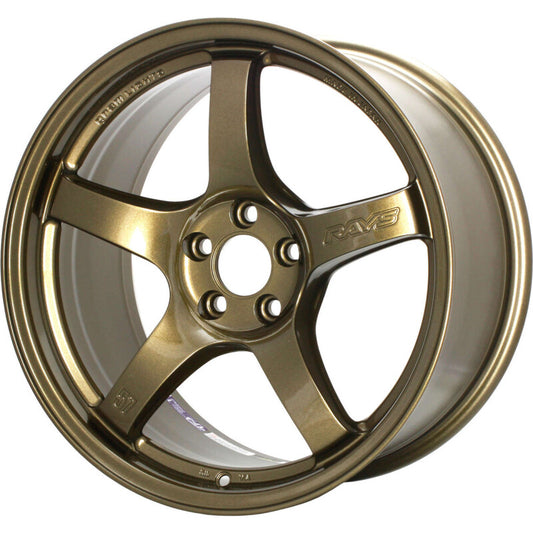 Gram Lights 57CR 18x8.5 +45 5-100 Almite Gold Wheel (Min Order Qty Of 20)