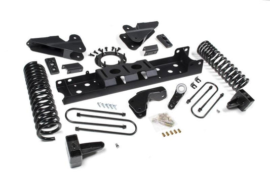 Zone Offroad 2019 Ram 3500 4.5in Radius Arm Brkt 3in Rr Block w/ Overload 8-Bolt T-Case Nitro Shocks
