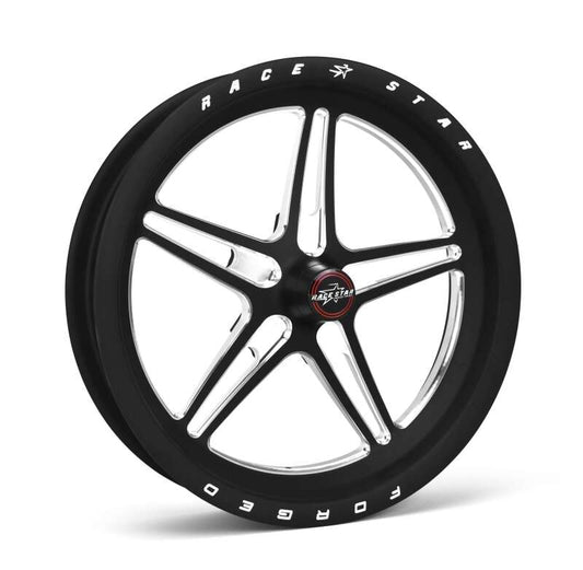 Race Star 63 Pro Forged 15x3.50 Spindle Mount Anglia Wheel 1.7in. BS - Black Anodized/Machined