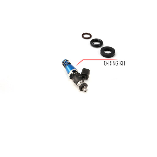 Injector Dynamics O-Ring/Seal Service Kit for Injector w/ 11mm Top Adapter and -204 Lower Cushion.