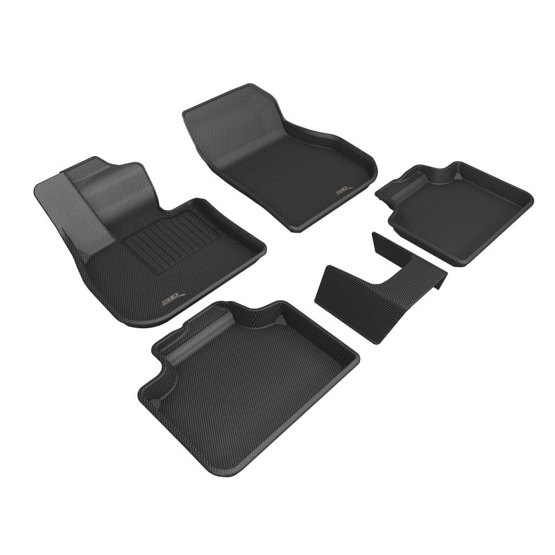 3D MAXpider 2024+ Mini Countryman (non-SE) Kagu 1st and 2nd Row Floormats - Black