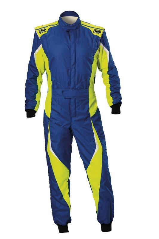 OMP TECNICA EVO SUIT BLACK/YELLOW SIZE 60 FIA 8856-2018 + SFI