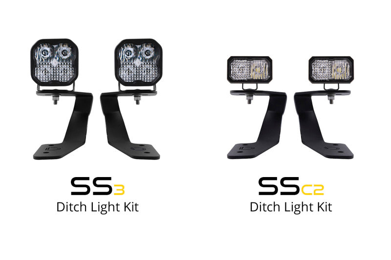 Diode Dynamics 18-21 Subaru Crosstrek Stage Series 2in LED Ditch Light Kit - Sport Yellow Combo
