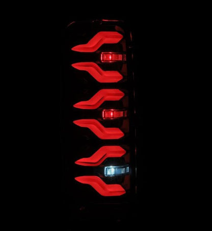 AlphaRex 87-96 Ford Bronco/F-150 Luxx-Series LED Tail Lights - Alpha-Black