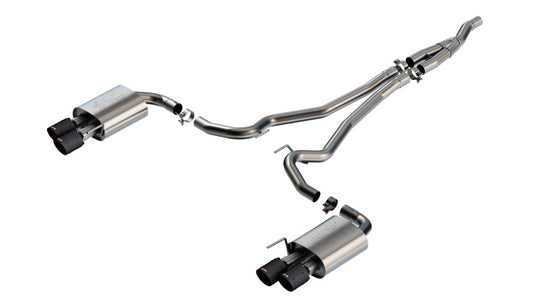 Borla 2024 Ford Mustang 2.3L Ecoboost ATAK Catback Exhaust CF BA w/ Quad Tips - Non-Active