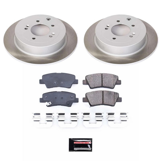 Power Stop 17-22 Kia Sportage Rear Semi-Coated Rotor Kit