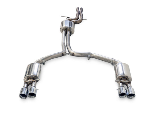 AWE Tuning Audi C7 A7 3.0T Touring Edition Exhaust - Quad Outlet Chrome Silver Tips