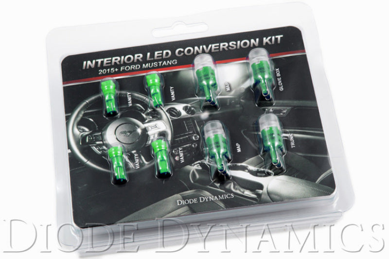 Diode Dynamics Mustang Interior Light Kit 15-17 Mustang Stage 2 - Green