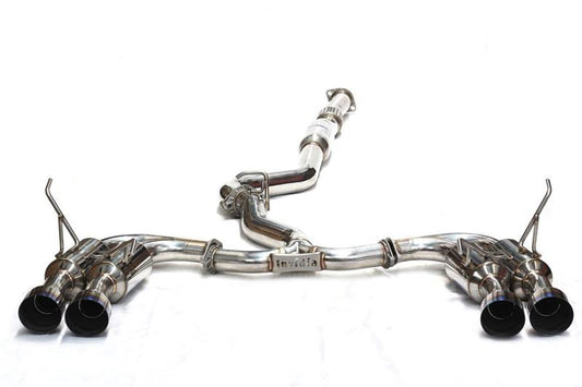 Invidia 2015+ Subaru WRX / STI Gemini/R400 Single Layer Quad Titanium Tip Cat-Back Exhaust