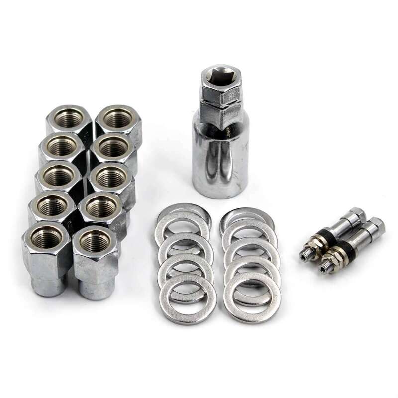 Race Star Pro Forged Lug Kit 1/2in. Open .50in. Shank 13/16in. Head (1.063in.OD Washer) - Set of 10