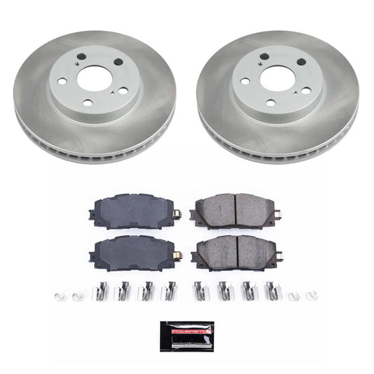 Power Stop 12-15 Toyota Prius Plug-In Front Semi-Coated Rotor Kit