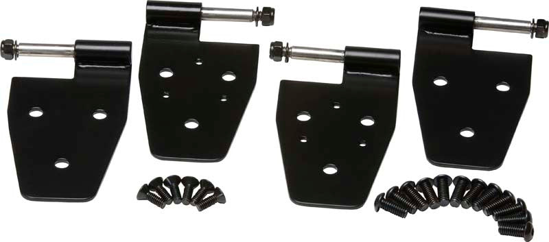 Kentrol 97-06 Jeep Wrangler TJ Door Hinge Set 4 Pieces - Powdercoat Black