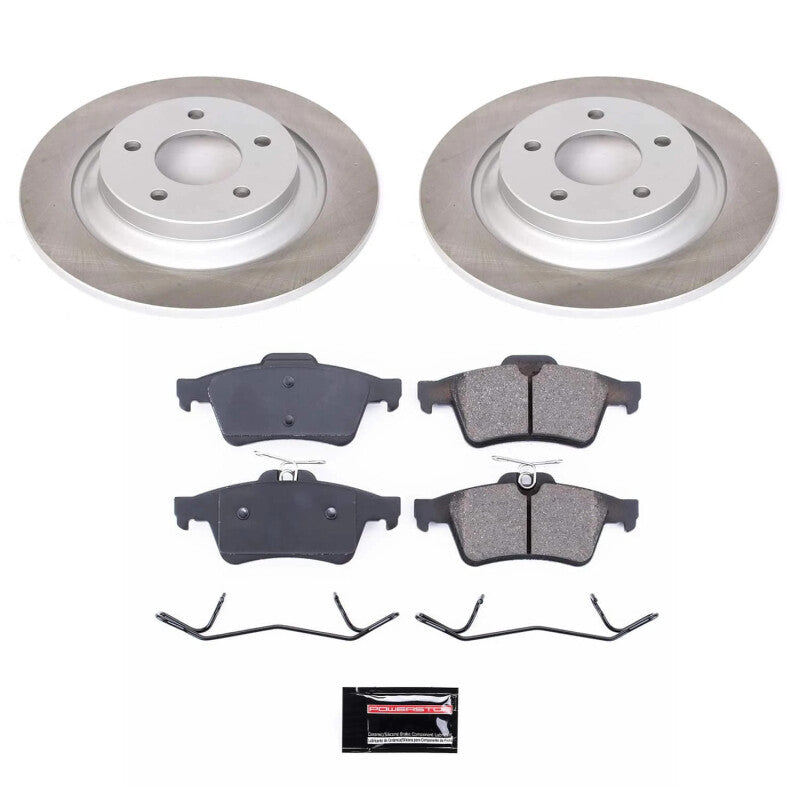 Power Stop 12-15 Mazda 5 Rear Semi-Coated Rotor Kit