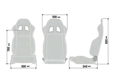 Sparco Seat R100 Blk/Grey