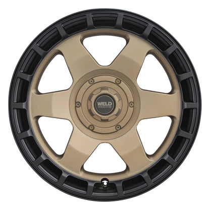 Weld Off-Road Ridge 20x9 - 8x170 BP - ET0 - 125.1mm CB - Satin Bronze Wheel (Black Ring)