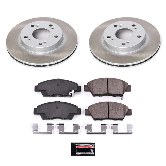 Power Stop 11-15 Honda CR-Z Front Semi-Coated Rotor Kit