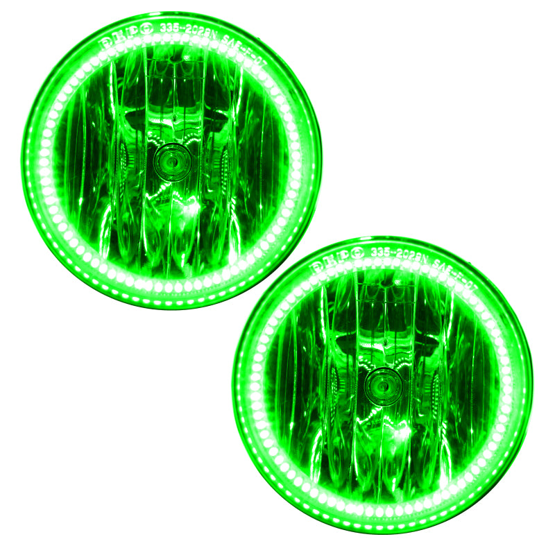Oracle 01-03 Ford Ranger LED Fog Light Halo Kit - Green