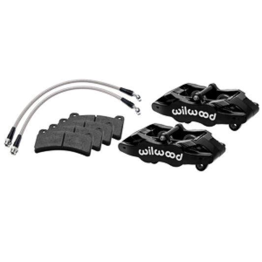 Wilwood 05-13 Corvette C6 Base Models DPC56 Rear Caliper Kit - Black