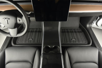 3D MAXpider 2026 Tesla Model Y Juniper Elitect 1st & 2nd Row Floormats - Black