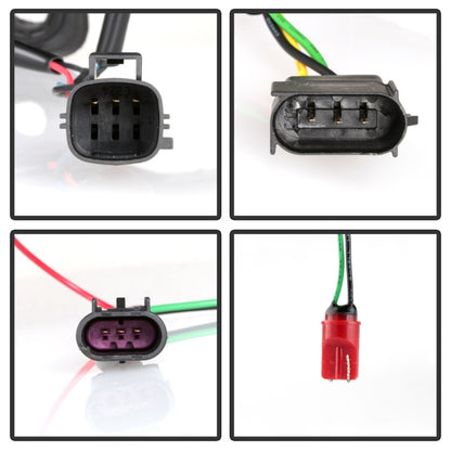 Spyder 11-13 Jeep Grand Cherokee (Xenon/HID Model Only) Light Bar Projector Headlights - Black