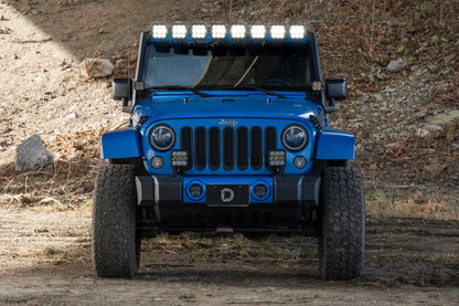 Diode Dynamics Jeep JK SS5 Sport CrossLink Windshield - Yellow Combo Lightbar Kit