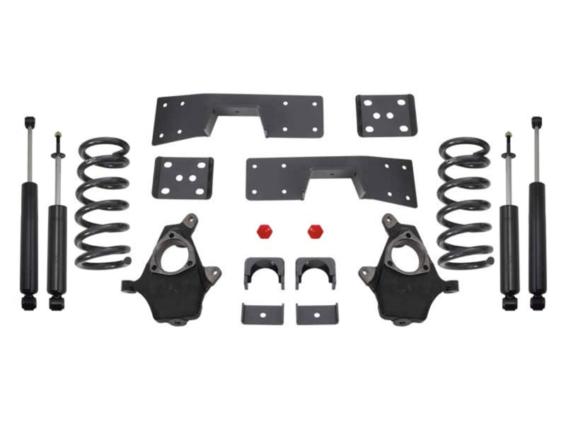 MaxTrac 99-06 GM C1500 2WD V8 3in/5in Lowering Spindle Kit