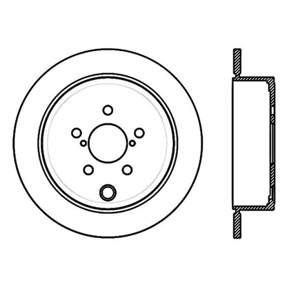 Stoptech 09-10 Subaru Forester / 08-10 Impreza/WRX Rear CRYO-STOP Rotor