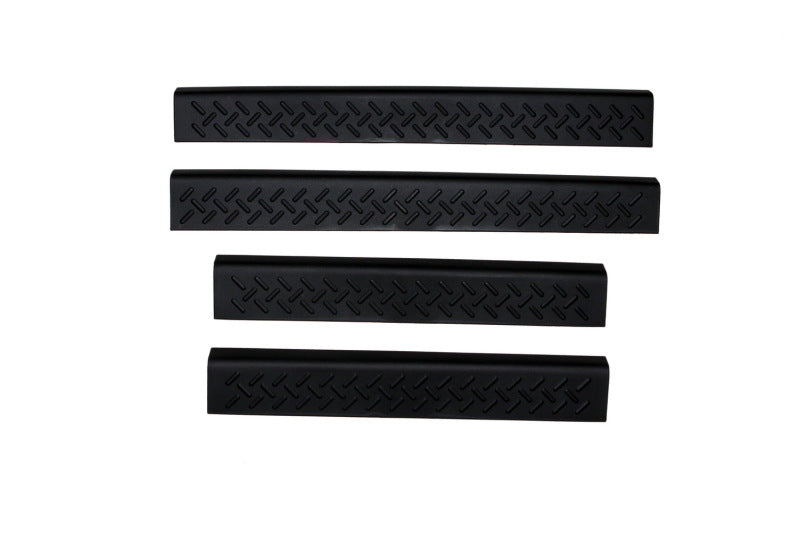 AVS 04-08 Ford F-150 Supercrew Stepshields Door Sills 4pc - Black