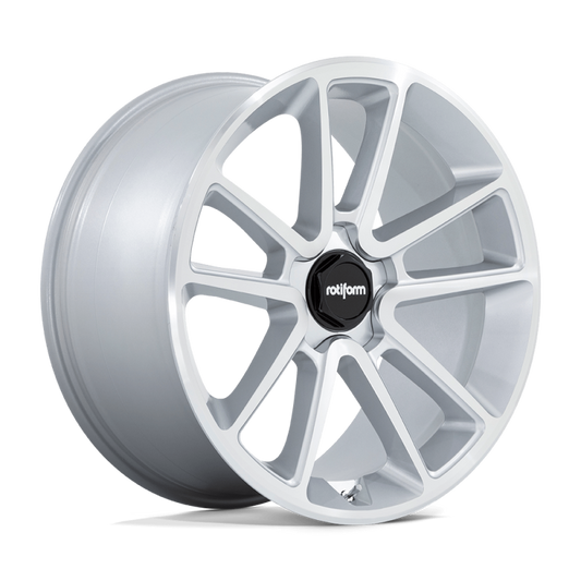 Rotiform R192 BTL Wheel 21x10.5 5x120 15 Offset - Gloss Silver w/ Machined Face