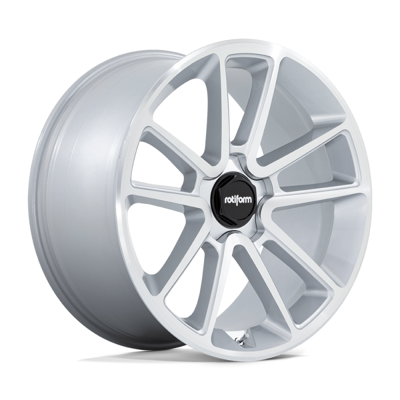 Rotiform R192 BTL Wheel 22x10 5x120 30 Offset - Gloss Silver w/ Machined Face