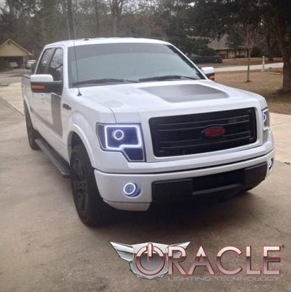 Oracle 13-14 Ford F-150 / Raptor LED Headlight Projector Halo Kit - Blue