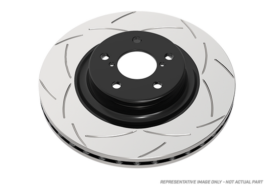 DBA 07+ Honda Civic FD2-R Slotted Street T2 Series Front Rotor