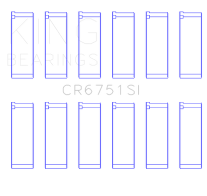 King Engine Bearings Ford 155 (Size +0.25mm) Connecting Rod Bearing Set