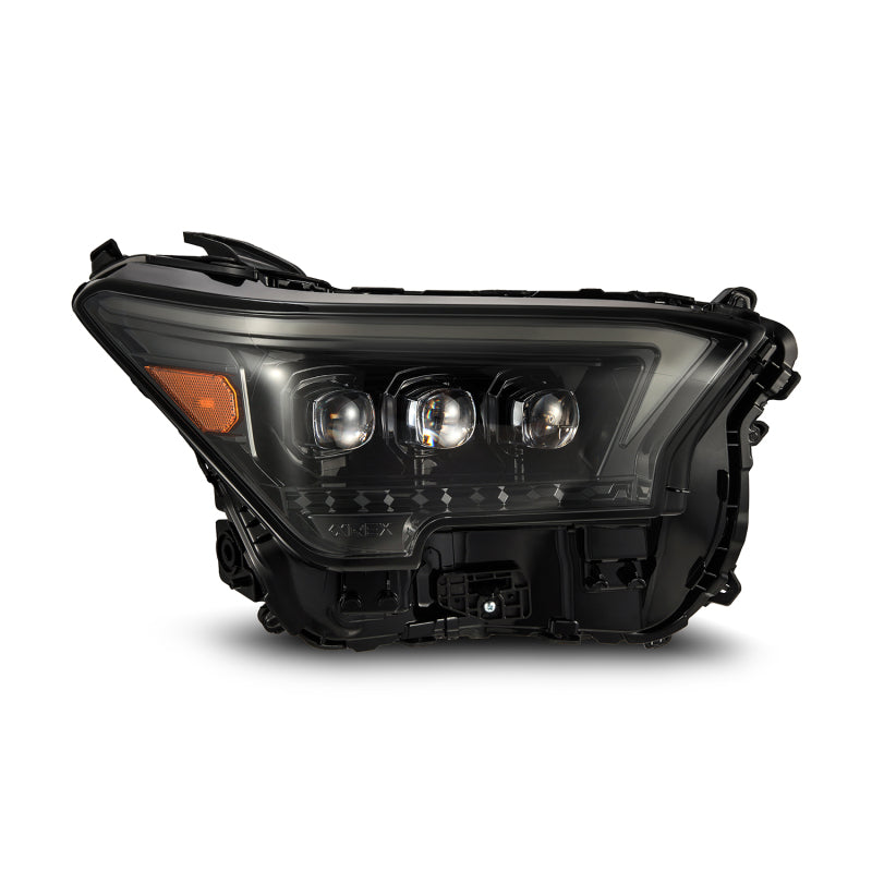 AlphaRex 2024+ Toyota Tacoma NOVA-Series LED Proj Headlights Alpha-Blk w/Actv Light & Seq. Sig + DRL