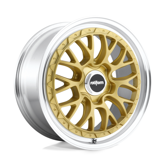 Rotiform R156 LSR Wheel 18x8.5 5x114.3 35 Offset - Matte Gold Machined