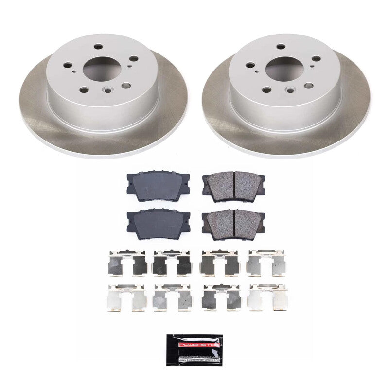 Power Stop 07-11 Toyota Camry Rear Semi-Coated Rotor Kit