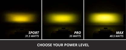 Diode Dynamics SS6 Sport Yellow Flood Flush ABL (pair) 3000K