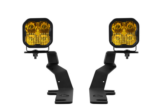 Diode Dynamics 15-20 Ford F-150/Raptor Sport SS3 LED Ditch Light Kit - Yellow Combo