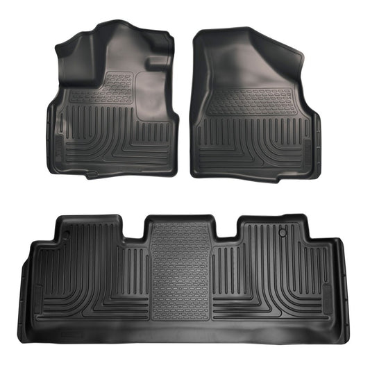 Husky Liners 11-17 Honda Odyssey Front and 2nd Seat Black Floor Liners