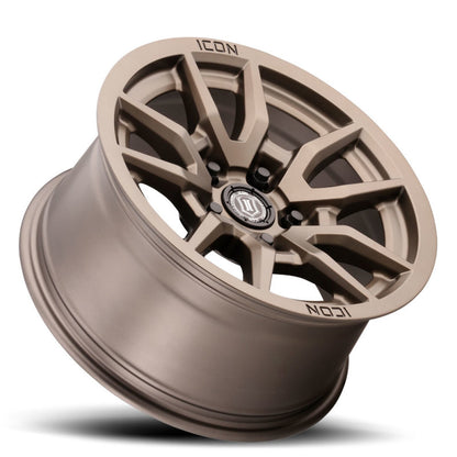 ICON Vector 5 17x8.5 5x5 -6mm Offset 4.5in BS 71.5mm Bore Bronze Wheel