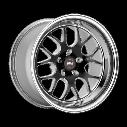 Weld S77 18x9 / 5x4.5 BP / 5.6in. BS Black Wheel (High Pad) - Non-Beadlock