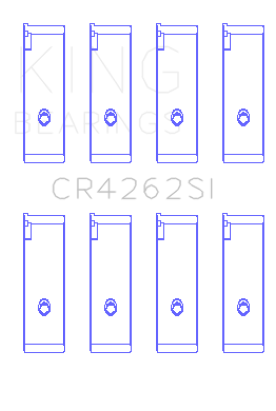 King Engine Bearings Suzuki J18K/J20A (Size +0.25mm) Connecting Rod Bearing Set