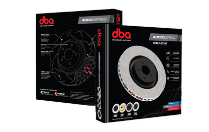 DBA 98-06 WRX Upgrade to STi Calipers w/ Standard 170mm Handbrake Rear Slotted 4000 Series Rotor