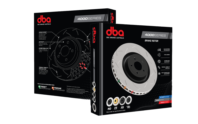 DBA 2/99-02 Audi S4 2.7L Twin Turbo Rear Slotted 4000 Series Rotor