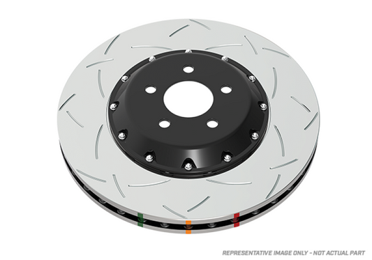 DBA 05-09 Subaru Legacy GT Front Slotted 5000 Series 2 Pcs Rotor w/ Black Hat w/ 10 Stud Pattern