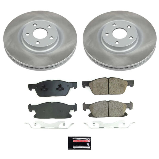 Power Stop 15-20 Ford Edge Front Semi-Coated Rotor Kit