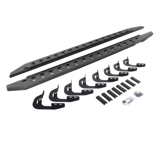 Go Rhino 15-19 GMC Sierra 2500/3500HD CC 4DR RB20 Slim Running Boards Kit (w/Brackets) - Bedliner Ct