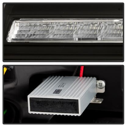 Spyder Apex 05-08 Nissan Frontier High-Power LED Module Headlights - Black (PRO-YD-NF05AP-SEQGR-BK)