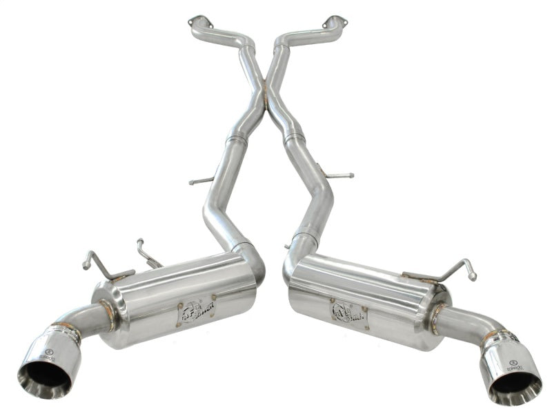 aFe Takeda 2.5inch SS Exhaust Cat-Back 09-13 Nissan 370Z V6 3.7L Polished Tips