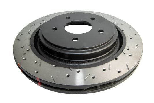 DBA 2009 Chevrolet Corvette ZR1 4000 Series Drilled and Slotted Rear Rotor